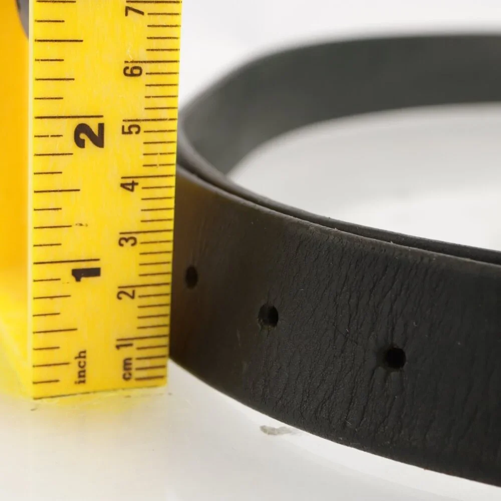 Duluth Mens Belt Size 44 2XL Black Leather 1 1/2